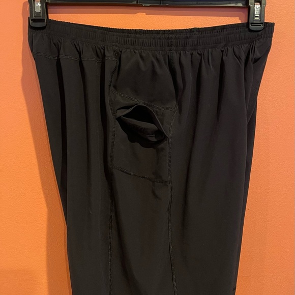 Prana Mens Black Drawstring Athletic Shorts with Side Pocket Size XL - Picture 4 of 9